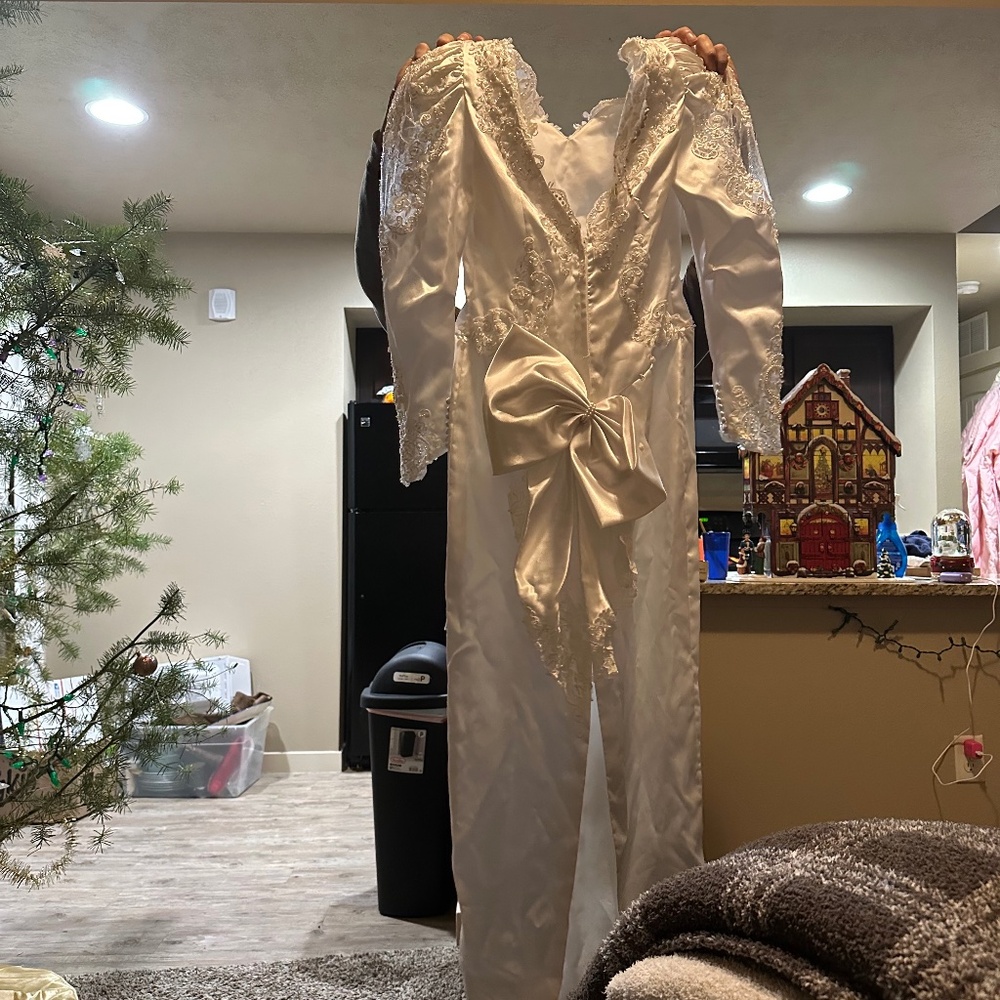 Vintage bridal original wedding dress